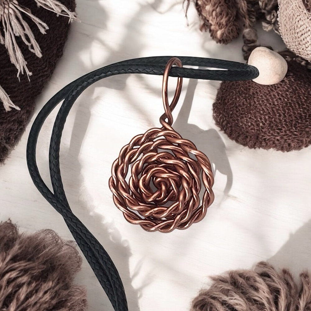 5 For $25💫Braided Spiral Soft Wire Pendant